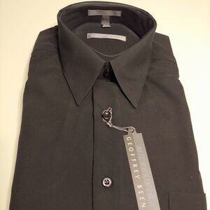 Geoffrey Beene Black Long Sleeve Dress Shirt